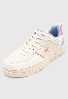 Tenis Lifestyle Beige-Celeste-Coral Beverly Hills Polo Club Aura