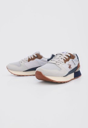 Tenis Lifestyle Gris-Café-Azul Beverly Hills Polo Club Reign