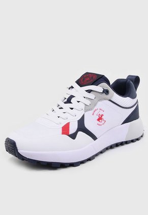 Tenis Lifestyle Blanco-Azul Navy-Rojo Beverly Hills Polo Club Vice