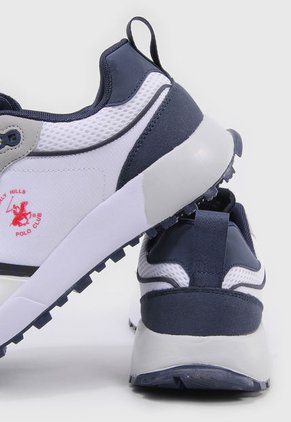 Tenis Lifestyle Blanco-Azul Navy-Rojo Beverly Hills Polo Club Vice