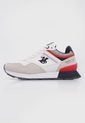 Tenis Lifestyle Blanco-Gris-Rojo-Azul Beverly Hills Polo Club Mob de Beverly Hills Polo Club