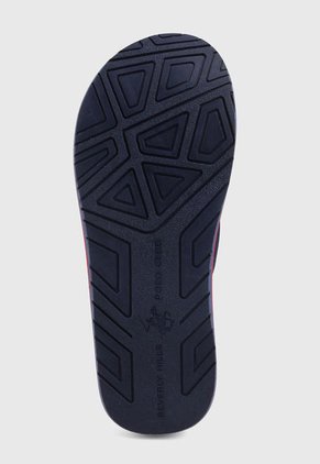 Playera Blanco-Azul-Rojo Beverly Hills Polo Club