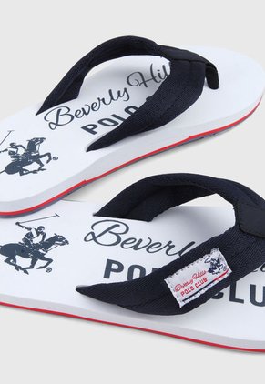 Playera Blanco-Azul-Rojo Beverly Hills Polo Club