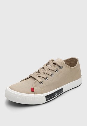 Tenis Lifestyle Beige-Negro-Rojo Beverly Hills Polo Club Fuel