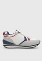 Tenis Lifestyle Blanco-Azul Navy-Rojo Beverly Hills Polo Club Rush de Beverly Hills Polo Club