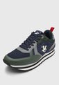 Tenis Lifestyle Azul Navy-Verde Oliva-Gris Beverly Hills Polo Club Rush de Beverly Hills Polo Club