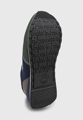 Tenis Lifestyle Azul Navy-Verde Oliva-Gris Beverly Hills Polo Club Rush