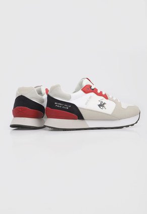Tenis Lifestyle Blanco-Beige-Rojo Beverly Hills Polo Club Reign