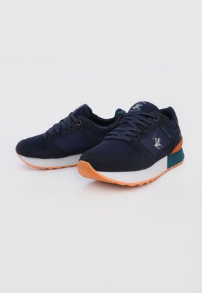 Tenis Lifestyle Azul-Blanco-Naranja Beverly Hills Polo Club Reign