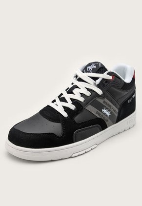 Tenis Lifestyle Negro-Blanco-Gris Beverly Hills Polo Club Nova