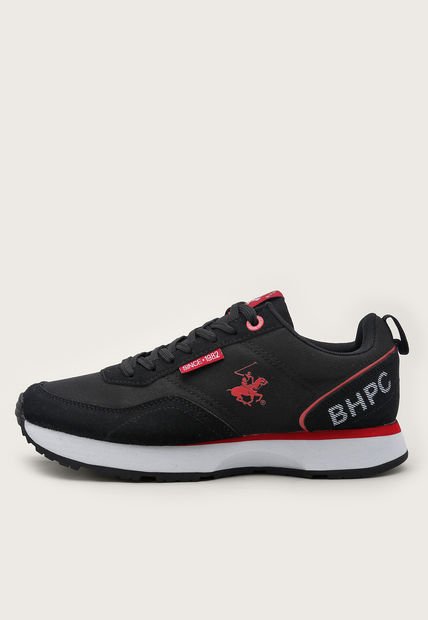 Tenis Lifestyle Negro-Blanco-Rojo Beverly Hills Polo Club Titus