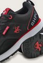 Tenis Lifestyle Negro-Blanco-Rojo Beverly Hills Polo Club Titus de Beverly Hills Polo Club