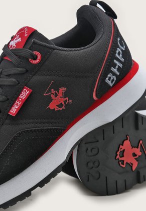 Tenis Lifestyle Negro-Blanco-Rojo Beverly Hills Polo Club Titus