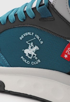 Bota Lifestyle Azul Petróleo-Gris-Blanco Beverly Hills Polo Club Maverick