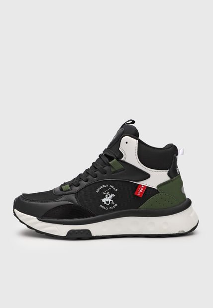 Bota Lifestyle Negro-Blanco-Verde Beverly Hills Polo Club Maverick