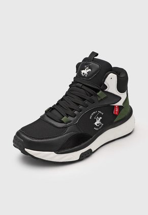 Bota Lifestyle Negro-Blanco-Verde Beverly Hills Polo Club Maverick