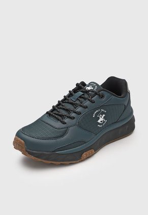 Tenis Lifestyle Azul Petróleo-Negro-Café Beverly Hills Polo Club Star