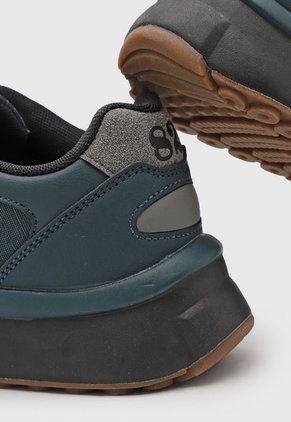 Tenis Lifestyle Azul Petróleo-Negro-Café Beverly Hills Polo Club Star