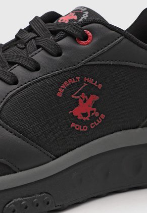 Tenis Lifestyle Negro-Gris-Rojo Beverly Hills Polo Club Star