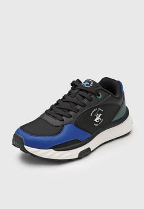 Tenis Lifestyle Negro-Blanco-Azul-Verde Beverly Hills Polo Club Star