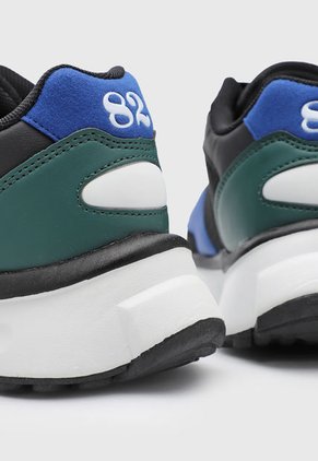 Tenis Lifestyle Negro-Blanco-Azul-Verde Beverly Hills Polo Club Star