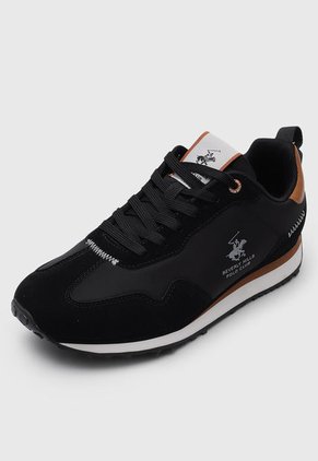 Tenis Lifestyle Negro-Marrón-Blanco Beverly Hills Polo Club Trist