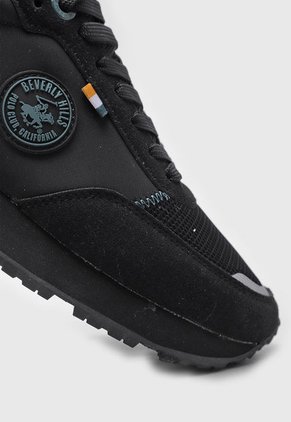 Tenis Lifestyle Negro-Azul Petróleo Beverly Hills Polo Club Silas