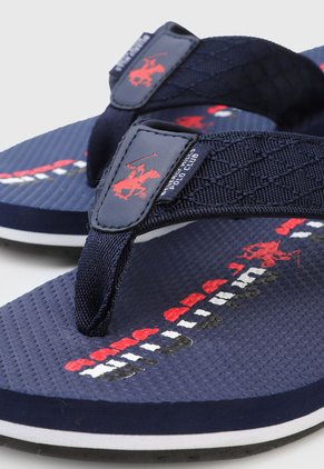 Playera Azul-Blanco-Negro Beverly Hills Polo Club