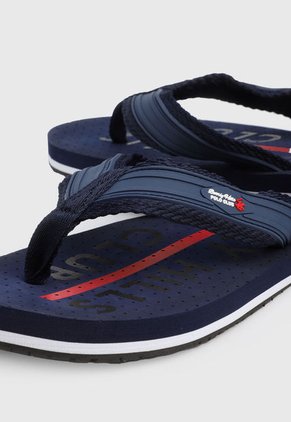 Playera Azul-Blanco-Rojo Beverly Hills Polo Club