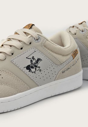 Tenis Lifestyle Beige-Blanco-Gris Beverly Hills Polo Club Element