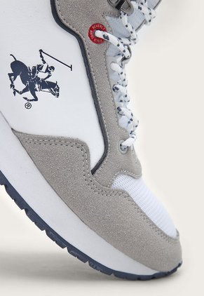 Tenis Lifestyle Blanco-Gris-Azul Navy Beverly Hills Polo Club Hydro