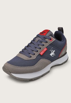 Tenis Lifestyle Azul-Gris-Blanco Beverly Hills Polo Club Titus
