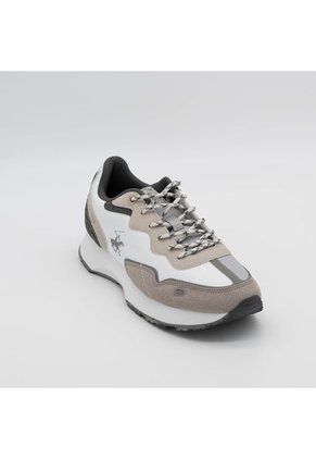 Tenis Gris Blanco Polo Club Dual