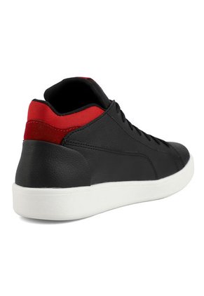 Tenis Negro Por Rojo Blanco Perla BPB-231
