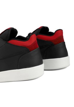 Tenis Negro Por Rojo Blanco Perla BPB-231
