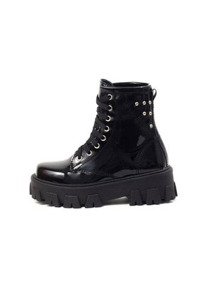 Botas Negro Blanco Perla Sharol