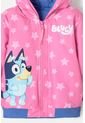 Chaqueta De Bluey Rosada Y Azul Con Capucha Para Niña 2T A 6T 2T de BLUEY