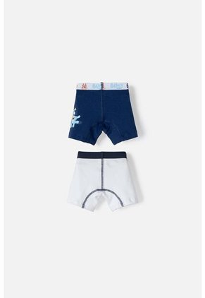 Pack X2 Boxer De Bluey Azul Y Blanco Para Niño 2T A 6T 4T