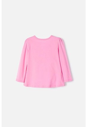Camiseta De Bluey Rosada Manga Larga Para Niña 2T A 6T 2T