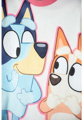 Pijama De Bluey Multicolor Tela Tipo Fleece Para Niña 2T A 6T 5T
