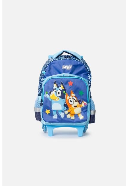 Morral De Bluey 14’’ Con Ruedas Azul Para Niña U