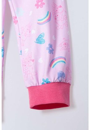 Pijama De Bluey Pantalón Largo Rosado Para Niña 2T A 6T 3T