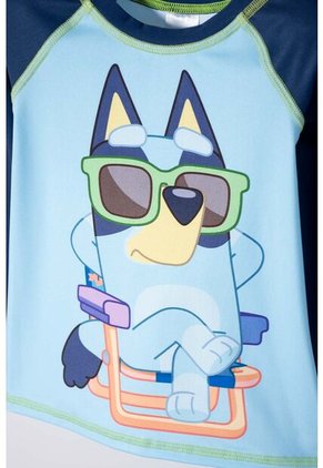Conjunto Baño De Bluey Multicolor De Camiseta Manga Larga Para Niño 2T A 6T 4T