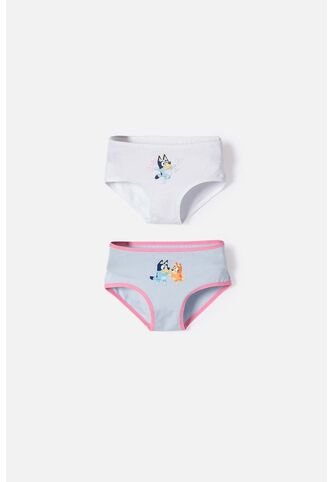 Pack X2 Panties De Bluey Multicolor Para Niña 2T A 6T 5T BLUEY