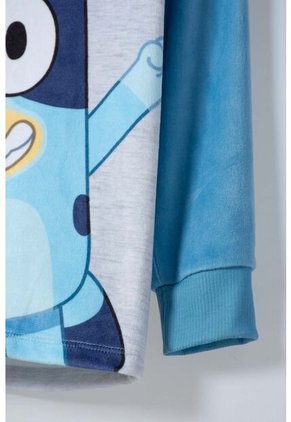 Pijama De Bluey Azul Tipo Fleece Para Niño 2T A 6T 5T