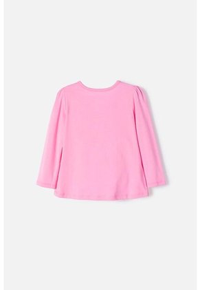 Camiseta De Bluey Rosada Manga Larga Para Niña 2T A 6T 4T