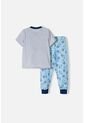 Pijama De Bluey Azul Y Gris Maga Corta Para Niño 2T A 6T 5T de BLUEY
