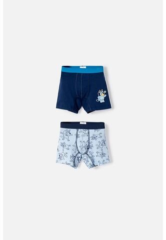Pack X2 Boxer De Bluey Azul Para Niño 2T A 6T 2T BLUEY