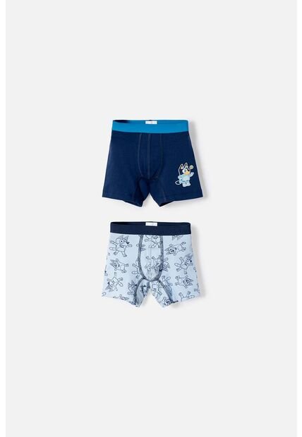 Pack X2 Boxer De Bluey Azul Para Niño 2T A 6T 2T