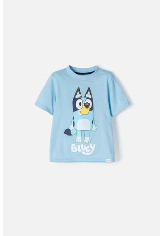 Camiseta De Bluey Manga Corta Azul Unisex 2T A 6T 5T BLUEY